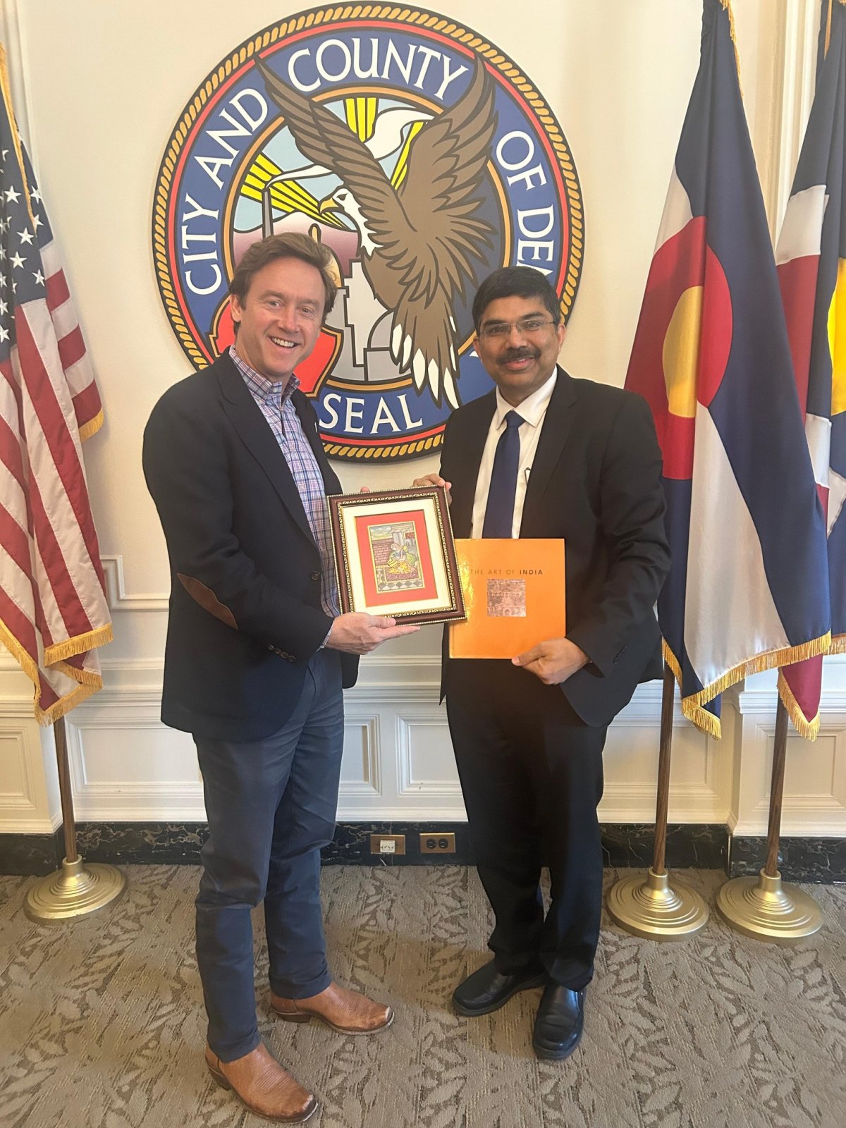 Consul General Dr. K Srikar Reddy was honored to call on Denver Mayor Mike Johnston on May 11, 2026. The conversation explored opportunities to deepen India-Denver ties across trade, investment, innovation, and people-to-people exchanges.