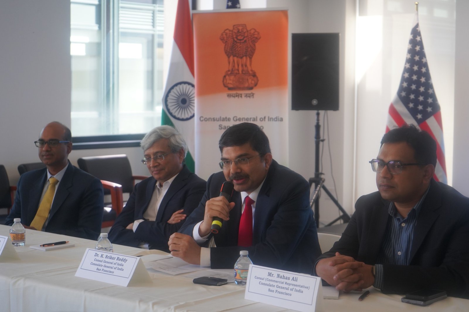 The Consulate General of India, San Francisco hosted a roundtable with a delegation from the Indian Institute of Science led by IISc Director Prof. Govindan Rangarajan on May 21, bringing together IISc leadership, alumni, Silicon Valley technologists and startup founders to advance India-U.S. collaboration in deep-tech and innovation. Consul General Dr. K Srikar Reddy noted IISc's legacy, including nearly 150 incubated startups, and India's national push in AI, semiconductors, and quantum, highlighting that India is among a few trusted partner countries in Pax Silica, a U.S.-led semiconductor and AI supply chain alliance. He called on the diaspora to bridge the gap, connecting India's innovators with Silicon Valley's capital and global reach. IISc Director showcased the institution's groundbreaking work — from AI tools detecting cancer at scale across rural India and a medical school uniquely embedding medicine with science and engineering, to a national Quantum Computing Hub and landmark research on Alzheimer's and Parkinson's in the Indian population — sparking rich conversation on deepening collaboration in AI, healthcare, and advanced manufacturing.