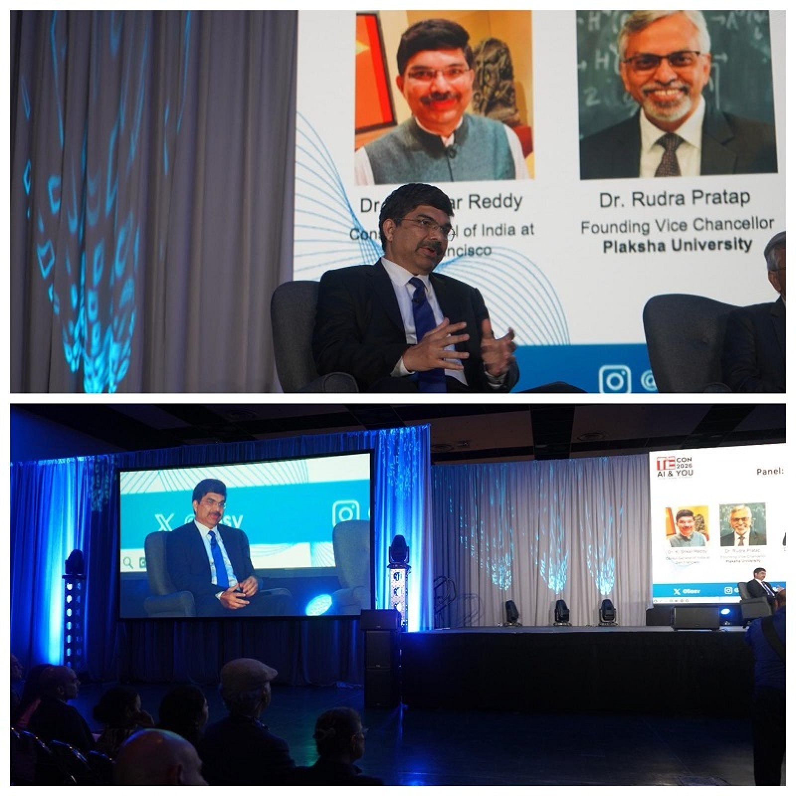 Consul General Dr. K Srikar Reddy presented a clear, policy-driven vision of how India aims to shape the future of AI, which is grounded in inclusivity, scale, and global collaboration, during a panel discussion on April 29 at #TiEcon2026, one of the world’s largest tech entrepreneurship conferences.