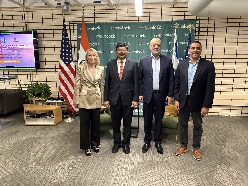 Reflecting the close ties between the India–Israel startup ecosystems, the Consulate General of India in San Francisco and the Consulate General of Israel to the Pacific Northwest, in partnership with @VentureDock, organized the 'India–Israel AI–Cybersecurity Connect' in Palo Alto.