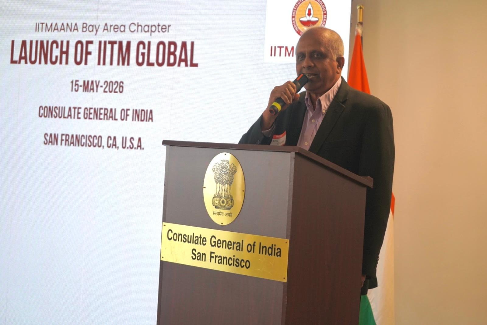 At the launch of IITM Global at the Consulate General of India, San Francisco premises on May 15, Consul General Dr. K Srikar Reddy called the Indian diaspora a 