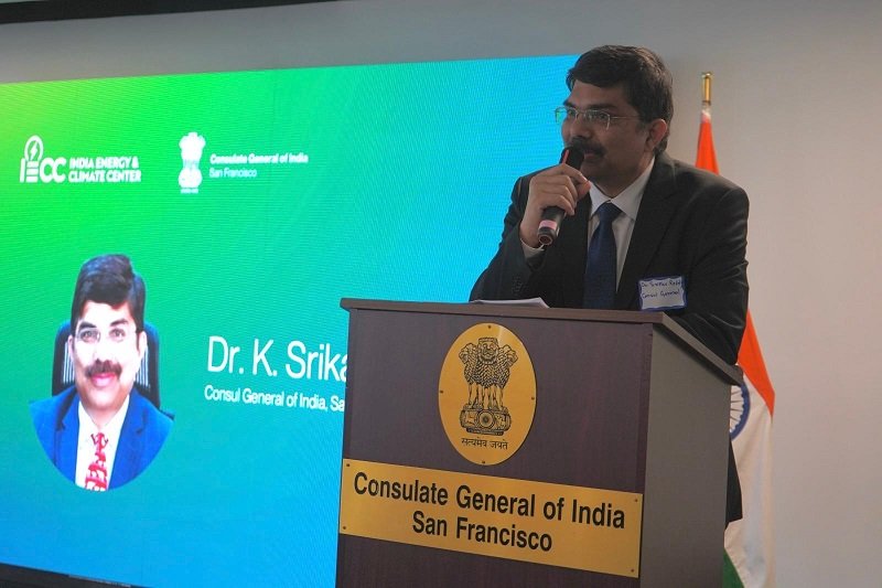 On Earth Day, Consul General Dr. K Srikar Reddy set the tone for a high-level event hosted by the Consulate General of India, San Francisco and the India Energy & Climate Center at UC Berkeley, held at the Consulate premises on 22 April as part of #SFClimateWeek. Leaders from India and California came together to advance collaboration on clean energy and climate resilience. Consul General opened with a compelling snapshot of India’s trajectory, spotlighting its progress in exceeding climate commitments while sustaining rapid growth, alongside a bold target of 500GW of renewables by 2030. He pointed out accelerating expansion in solar and wind, backed by scale-up in domestic manufacturing, rooftop solar for millions of households, and farmer-focused solar solutions, while also emphasizing a strong push for deeper India–US/California collaboration in clean tech. He added that India is among the few large economies to have met its commitments under the United Nations Framework Convention on Climate Change and the Paris Agreement, is already ahead of its 2015 pledges and NDC targets, and continues to strengthen its climate ambition while sustaining strong economic growth. David Wilson, Dean, Goldman School of Public Policy, UC Berkeley, welcomed participants and described India as central to the global climate transition, noting its ongoing shift to renewables and rising share of non-fossil energy, while highlighting the importance of India–California partnerships in translating research into tangible outcomes. In his keynote, Ashish Khanna, director general, International Solar Alliance, made the case for scaling renewables through digitized, flexible power systems enabled by AI, data systems, and modernized utilities. He stressed the need for stronger data architecture for grids, where AI and data unlock the next phase of renewable scale, blending India’s cost innovation with California’s technology and storage ecosystem. The first panel zoomed in on building that innovation engine. With a presentation by Nikit Abhyankar, co-faculty director, India Energy and Climate Center, and moderation by Amol Phadke, faculty director, IECC, speakers Ashish Motivala, venture advisor, DNX Ventures; Ravi Prasher, CTO, Bloom Energy and David Hochschild, Chair, California Energy Commission, shared perspectives on aligning policy, capital, and technology to deliver on-the-ground impact. Panel 2 offered perspectives on how stronger resilience can reduce climate-related economic risks. Ashok Gadgil, head of research for climate resilience, IECC, opened with sharp insights on adaptation strategies, laying the groundwork for a dynamic discussion moderated by Shruti Deorah, executive director, IECC. Panelists Abby Edwards, senior deputy director, CA Governor’s Office of Land Use and Climate Innovation; Ajay Shah, board member, American India Foundation; and Noah Diffenbaugh, professor, Stanford Doerr School of Sustainability unpacked how policy, philanthropy, and climate science can come together to reduce vulnerability and build resilience. The session closed with Abhishek Sharma, Consul, reinforcing the importance of sustained cross-border cooperation on climate adaptation and risk reduction.