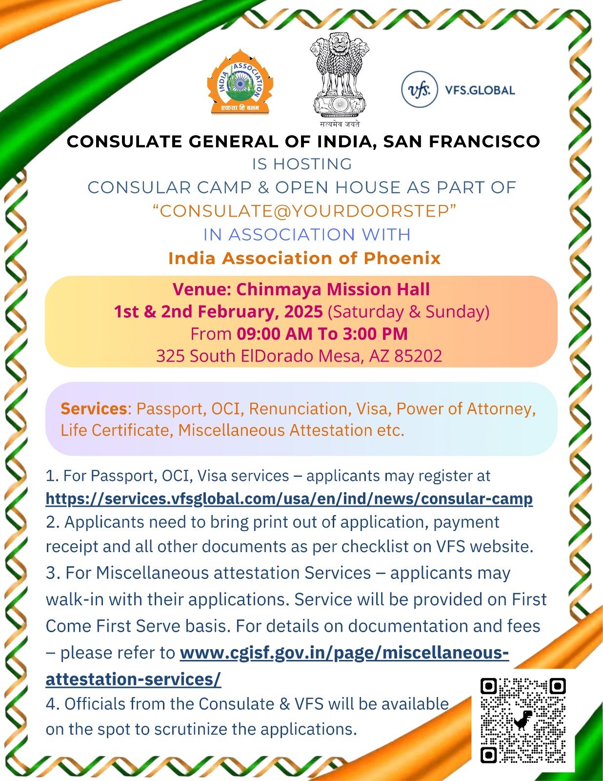 Consular Camp | Meza, Arizona | 1-2 February 2026 |