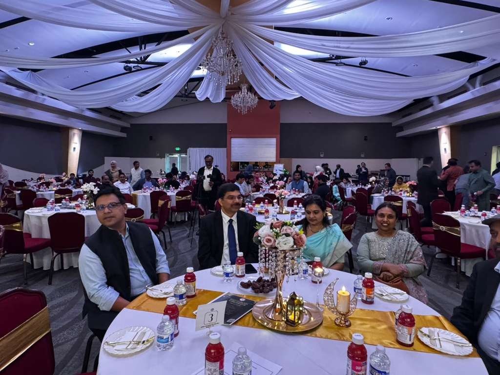 Consul General Dr. K. Srikar Reddy attended the Interfaith Iftar hosted by the Andhra Pradesh Muslim Association of North America [AMANA] on March 8, 2026, at the India Community Center [ICC] in Milpitas. The event brought together members of the Indian diaspora from various faiths in the Bay Area to celebrate Ramadan and promote interfaith harmony.