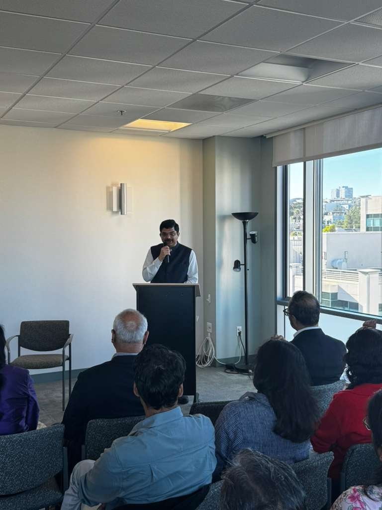 Consul General Dr. K. Srikar Reddy was honored to join as Chief Guest at ‘Gateway for Evidence-based Medicine in Ayurveda’ event organized by California Association of Ayurvedic Medicine at UCSF Osher Center for Integrative Health, San Francisco. He highlighted the growing popularity of Ayurveda in California’s integrative healthcare ecosystem and underscored India’s efforts to promote Ayurveda in India and globally through initiatives like the National Ayush Mission and collaboration with the World Health Organization. Panelists from India and the U.S. (Dr. Anand Dhruva and Dr. Sudha Pathikanti from UCSF Osher Center; Dr. Rammohan Rao from Apollo Health Co; Dr. Bhushan Patwardhan and Dr. Girish Tillu from Pune, India) noted Ayurveda’s expanding role in integrative care, including mental health, Alzheimer’s disease, and cancer (palliative care), and called for stronger India–U.S. collaboration in integrative clinical research. Moderated by Dr. Manju Kolli of The California Association of Ayurvedic Medicine, the event also marked 20 years of Ayurveda services at UCSF Osher Center.