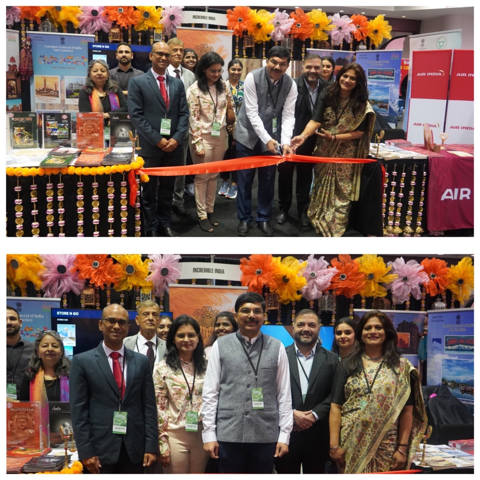 Consul General Dr. K. Srikar Reddy inaugurated the India Pavilion on March 21 at the prestigious Travel & Adventure Show at the Santa Clara Convention Center in the San Francisco Bay Area. The two-day event (March 21–22, 2026) highlights India’s diverse travel destinations and vibrant cultural heritage under the theme of Incredible India.