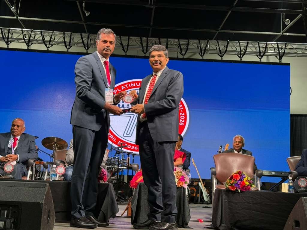 Consul General Dr. K Srikar Reddy was pleased to deliver the Guest of Honor address at the North America PSG Tech Alumni Platinum Jubilee Celebrations 2026, held at the Alameda County Fairgrounds in Pleasanton on April 11. He commended the alumni community of the Coimbatore-based college for its achievements, describing it as a dynamic bridge between India and the U.S., and encouraged deeper collaboration towards India’s progress and the vision of becoming a developed nation by 2047. He further emphasized the central role of academic institutions in advancing innovation, and the strengthening India–U.S. cooperation in critical and emerging technologies, sharing thoughtful perspectives on their shared future impact. About 1000 alumni from 10 countries, including the United States, Canada, Europe, and India, participated in the event.