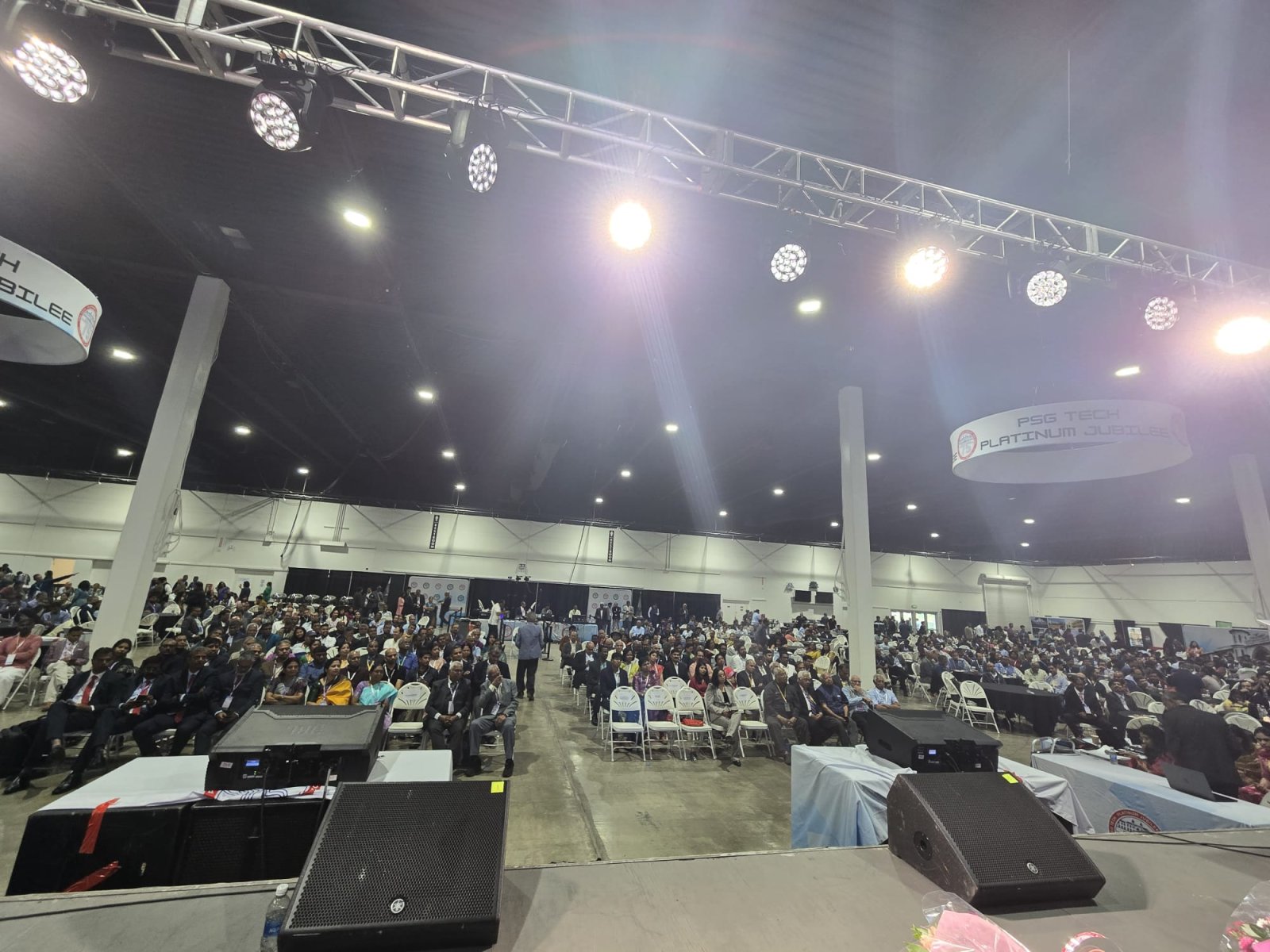 Consul General Dr. K Srikar Reddy was pleased to deliver the Guest of Honor address at the North America PSG Tech Alumni Platinum Jubilee Celebrations 2026, held at the Alameda County Fairgrounds in Pleasanton on April 11. He commended the alumni community of the Coimbatore-based college for its achievements, describing it as a dynamic bridge between India and the U.S., and encouraged deeper collaboration towards India’s progress and the vision of becoming a developed nation by 2047. He further emphasized the central role of academic institutions in advancing innovation, and the strengthening India–U.S. cooperation in critical and emerging technologies, sharing thoughtful perspectives on their shared future impact. About 1000 alumni from 10 countries, including the United States, Canada, Europe, and India, participated in the event.