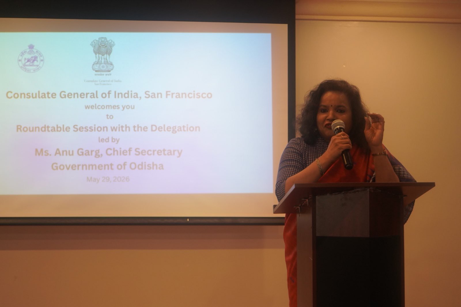 The Consulate General of India, San Francisco hosted a roundtable discussion on May 29 with a high-level delegation from Odisha, led by Chief Secretary Smt. Anu Garg, bringing together prominent technology and business leaders of the Bay Area to explore collaboration opportunities between Odisha and Silicon Valley.