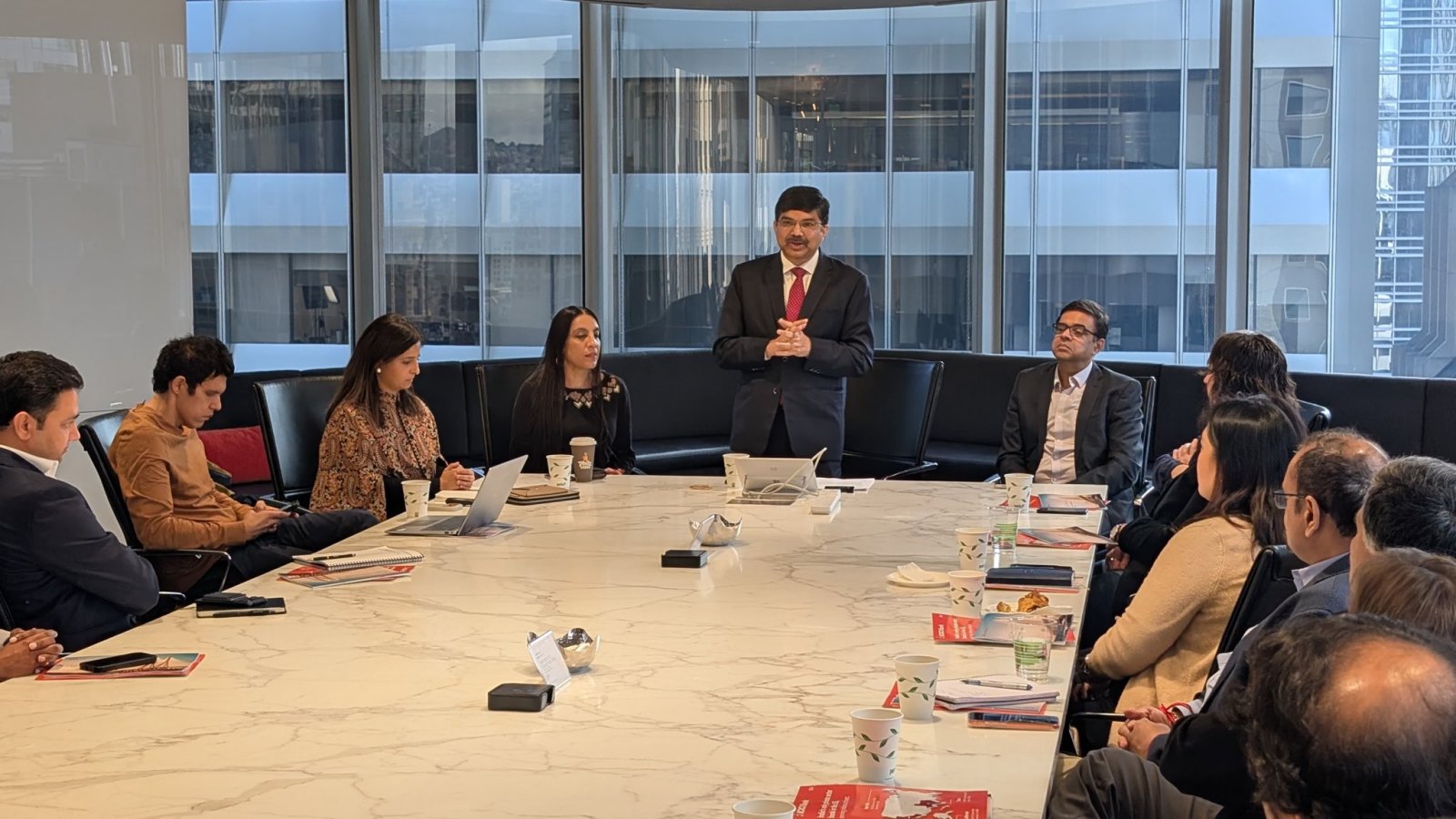 Consul General Dr. K. Srikar Reddy delivered Keynote address at India Spotlight: Strategic insights on Global Capability Centers(GCC) hosted jointly by ICICI Bank @ICICIBank, Tata Consultancy services @tcs_n and JLL @JL in San Francisco on 11 February, 2026. Buoyed by the historic India-US trade agreement, CG also pitched India as an attractive destination for GCCs. GCCs in India employ over 1.9 million professionals, representing a USD~65 billion market, expected to grow at a CAGR of 10.2% by 2030. Leading US firms like Amazon, Apple, Meta, Nvidia, Amgen and others have opened GCCs in various cities in India. With recent budget providing tax holiday until 2047 for foreign firms providing cloud services to customers globally using data center services from India and enhancement of the threshold for availing safe harbour margin of 15.5% for IT services from 300 crore rupees to 2,000 crore rupees, it is expected that GCC landscape will continue to grow in India in the years ahead.