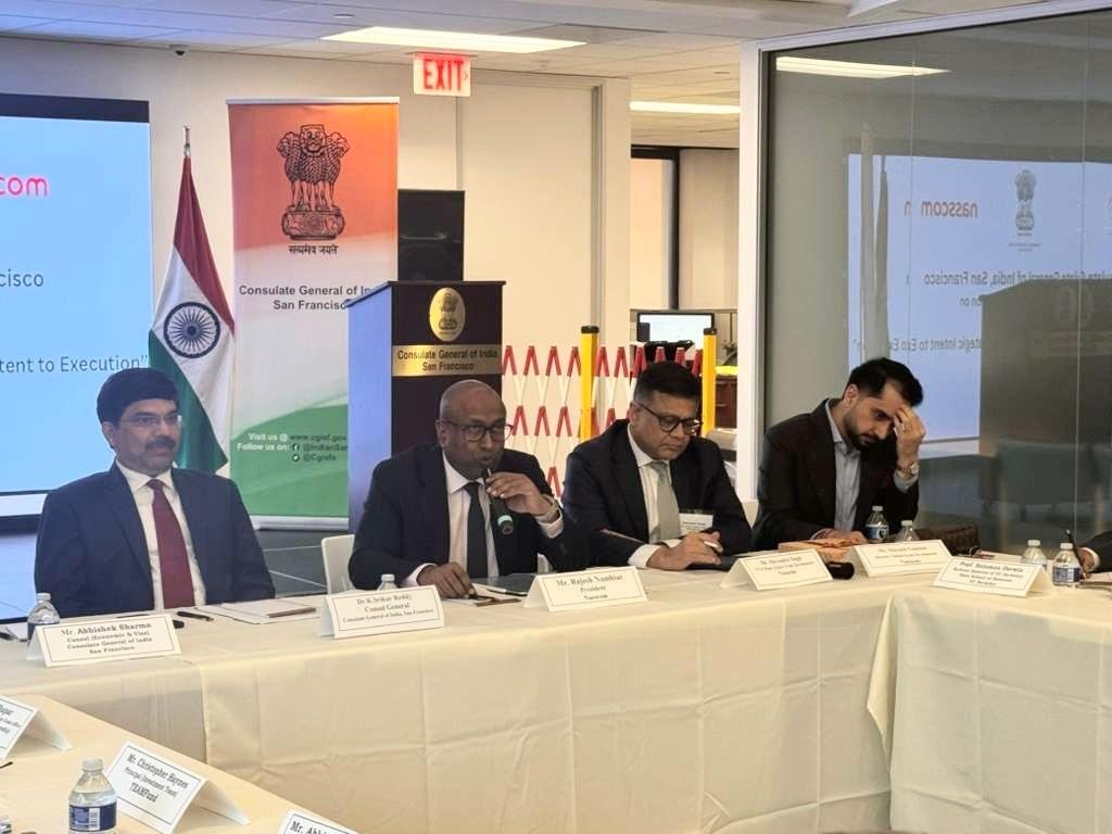 Consulate General of India in San Francisco in collaboration with ITServe organized a Roundtable Discussion with NASSCOM delegation visiting Bay Area under NASSCOM's US CEO Forum program on February 6th, 2026, at the Consulate office.