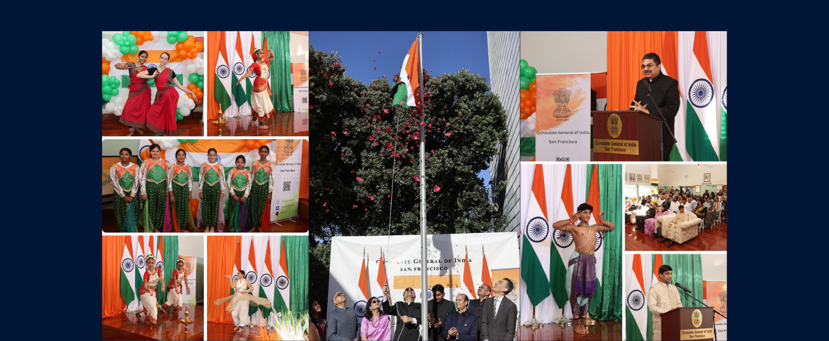 The 79th Independence Day of India was celebrated at the historic Gadar Memorial in San Francisco