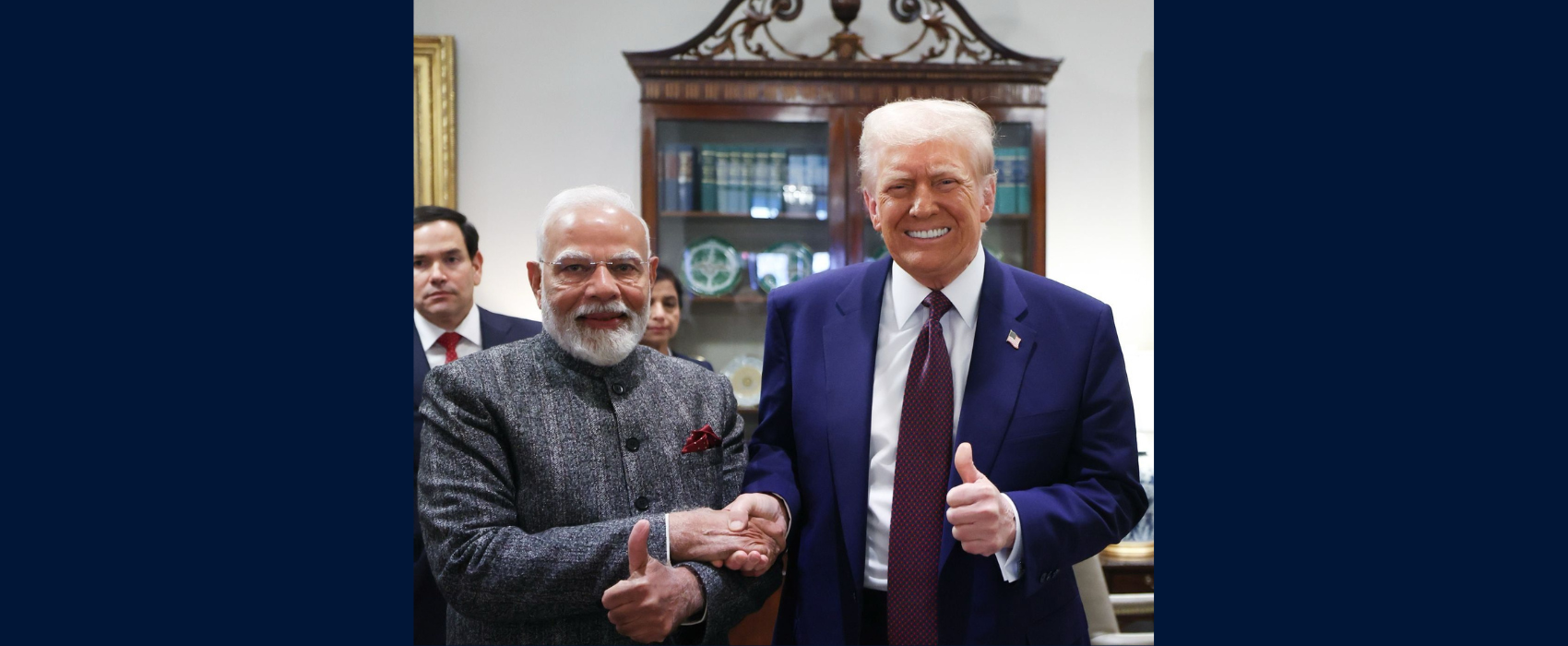 Prime Minister Shri Narendra Modi met President of the United States, The Honorable Donald J. Trump at the White House in Washington D.C.
