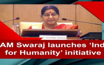 Launch of 'India for Humanity' by External Affairs Minister