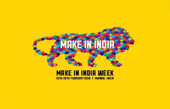 Make in India Week Ad on San Francisco Transit System