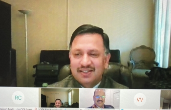 Association of Indo-American, led by Dr. Ramesh Konda, welcomed Consul General Dr. TV Nagendra Prasad at a virtual session on July 3, 2020.