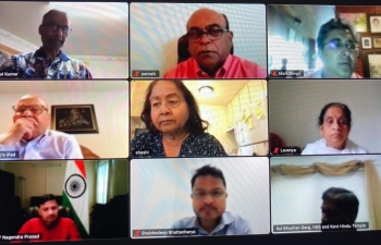 Indo-American Friendship Forum(IAFF) and the Indian community in Seattle greeted the Consul General Dr. TV. Nagendra Prasad at a virtual session on July 25, 2020.