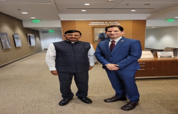 Consul General Dr. T.V. Nagendra Prasad congratulated Saul Jimenez-Sandoval, President and met Deborah Adishian-Astone, Vice President of the California State University, Fresno. Cooperation with Punjab Agricultural University was discussed along with the scope of further expansion in the light of New Education Policy 2021.