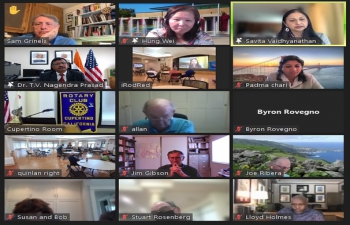 Consul General Dr. T.V. Nagendra Prasad addressed a virtual event of the Rotary Club of Cupertino on “India–US Relations”. Members and participants engaged in a lively Question and Answer session exploring the business and investment opportunities in India. Cupertino has established sister city relations with Bhubaneswar, Odisha.