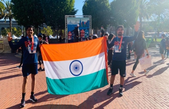 Heartily Congratulate two colleagues (Mr. Jha & Mr. Rao) of the Consulate who participated the SF Marathon Run to support the Climate Change Initiatives (City of San Francisco Urban Forrest programs), San Francisco Unified School District (SFUSD) and the local communities.