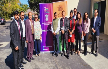 The Consulate General of India, San Francisco organized a Consular Camp in association with the India Community Center (ICC), Milpitas on October 16, 2021. The Indian Community in and around Bay Area participated in this highly successful camp. Several queries on consular services such as Visa, OCI, Passport and Renunciation were addressed during the camp, besides accepting OCI and Passport applications. The service provider VFS Global also was part of the team in organizing this camp. Attestation and Life Certificate services were provided on the spot.