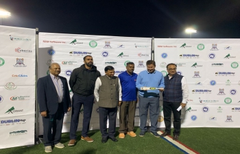 Consul General Dr. T.V. Nagendra Prasad had graced the awarding ceremony of the Tri Valley International Youth Tournament of San Ramon, Pleasanton and Dublin. He congratulated all the participants of the tournament and appreciated the support of the local leaders including Supervisor Mr. Dave Haubert, Councilmember Mr. Sridhar Verose. The event was graced by several Council Members, City of San Ramon Mayor Mr. Dave Hudson, prominent community leaders and parents of young cricketers. Appreciate the efforts of Mr. Srinivas Immadi in organising this tournament and Cricket academies in Bay Area where the youngsters were groomed. We are glad to learn that soon there will be a cricket program in the area.
