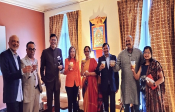 A dinner reception was hosted by Consul General Dr. T.V. Nagendra Prasad at India House in honour of visiting Chief Justice of India, Justice Shri N.V. Ramana