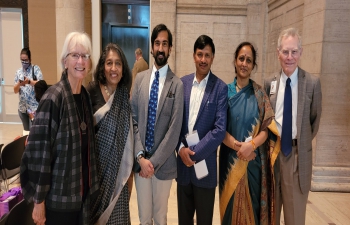 Consul General Dr. T.V. Nagendra Prasad graced the celebration of India@75 at the Asian Art Museum of San Francisco held in association with the Society for Art and Cultural Heritage of India (SACHI). Consul General commended the informative lecture of Mr. Siddharha Shah, Curator of Peabody Essex Museum on Contemporary Art from India titled 'Crossing the lines and closing the circle'. He congratulated and thanked the museum, organizers. Including Mr. Forrest McGill, Ms. Kalpana Desai and participants for a wonderful event.