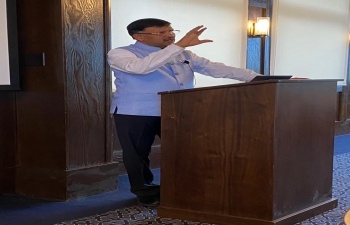Consul General Dr. T.V. Nagendra Prasad delivered a talk highlighting India's diversity and economic opportunities at the 'Speaker's Night' at Presidio Golf & Concordia Club in San Francisco. The audience was delighted to know about diversity, India’s growth story and role of Indian Diaspora in the US, particularly in the Silicon Valley.