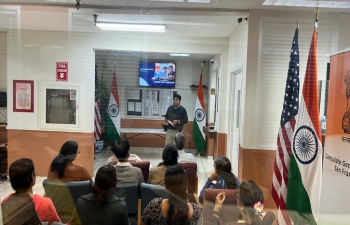 At Consulate General of India, San Francisco #CyberJagrooktaDiwas was observed today to create awareness and sensitize to safeguard against ever increasing cyber frauds and cyber crimes. A presentation was made on the significance and ways to be secure in cyberspace. The Officers and staff actively participated in the session. Consul General Dr. T.V. Nagendra Prasad appreciated Mr. Sedfrey Santos for his presentation.