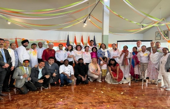 At historic Gadar Memorial Hall, HOLI  Holi2023 and ‘International Year of Millets’  IYM2023 were celebrated with Consular community in SanFrancisco. Wife of Consul General Dr. T.V. Nagendra Prasad, Mrs. Padmavathi noted the nutritional importance of millets which was available and being used over centuries.  Consul General Prasad appreciated Ms. Vijaya Aasuri for anchoring the event and bringing the celebration of ‘Holi’ lively. Consul General thanked the colleagues from the San Francisco Diplomatic Corps and Legion of San Francisco Consular Corps for participating and making the event a success. Consul General also appreciated Chairman ESC and senior officials who geared the occasion.  