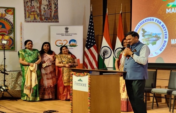 Consul General Dr. T.V. Nagendra Prasad was the Chief Guest, at “Bihar Diwas” celebrations held by ‘Overseas Organization for Better Bihar’ (O2B2). He was joined by Ms. Lily Mei @LilyMei4Fremont , City of Fremont Mayor, Mr. Raj Salwan @RajSalwan, Fremont Councilmember and Ms. Teresa Cox, Fremont Councilmember in celebrations. The event showcased a rich display of #madhubani art & beautiful cultural performances. The children performed dances, there were folk songs in Bhojpuri, Maithili etc., and traditional food. The community leaders from across the Indian community were present on the occasion. Consul General appreciated the all women team led by Ms. Manisha Pathak and Ms. Kalpana Kumari in organising celebration with wider participation.
