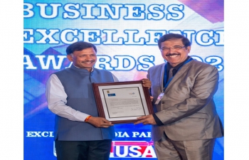 Consul General Dr. T.V. Nagendra Prasad presented 'Business Excellence Awards' instituted by ‘Telugu Times’ telugutimesnews on the successful completion of 20 years, facing the challenges of revolution in media & information technology. Consul General congratulated Mr. Subba Row Chenuri and team for their initiative to recognize excellence in various sectors in the Telugu Community. CG appreciated TV9 Telugu USA the official partner, Association of Indo Americans - AIA and the vibrant telugu community for their strong support. Consul General congratulated all the awardees in various fields ranging from food to innovation.