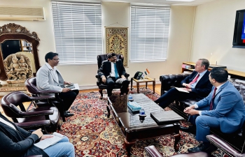 Consul General Dr. K. Srikar Reddy had a fruitful discussion with Mr. Mark Chandler, Director (Mayor’s Office of International Trade and Commerce) in his office today regarding cooperation and exchanges between India and San Francisco in various fields enhancing especially ICI, Bio Science, Startups and people to people exchanges etc.