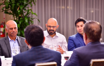 Consul General Dr. K. Srikar Reddy met with members of US-India Strategic Partnership Forum on 13 September 2023 & discussed ways for strengthening the India – US west coast economic & commercial partnership including Trade, ICT, Semiconductors, Startups, Electronics & Clean Energy.