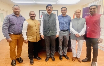 Consul General Dr. K. Srikar Reddy met with Kerala community leaders today at the Consulate. Consul General appreciated the various Malayali organizations such as FOMAA, MANCA, BAY Malayali, NSS, and MOHAM for their efforts in promoting Kerala culture,including organizing cultural and social events.