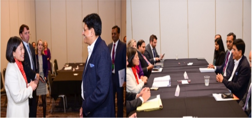 Trade investment meeting between Minister of Commerce and Industry Shri Piyush Goyal and US Trade Representative Amb. Katherine  Tai