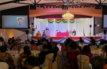 Consul General Dr. K. Srikar Reddy was pleased to interact and address doctors and healthcare professionals at the Semi Annual Banquet of the American Association of Physicians of Indian Origin (AAPIO) at the Indian Community Center (ICC) Milpitas on December 2, 2023.