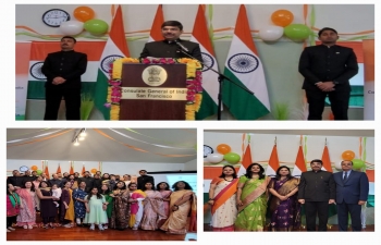 Consulate General of India, San Francisco celebrated the the 75Th Republic Day at the historic Gadar Memorial in San Francisco. Consul General Dr .K. Srikar Reddy unfurled the national flag and read out the President of India's address to the nation. Indian nationals, persons of Indian origin as well as friends of India attended the ceremony. Happy Republic Day to all.