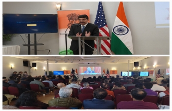 Indian Consulate, San francisco screened the inauguration of the Chalo India Global Campaign launched by Hon’ble Prime Minister Narendra Modi. Members of the Indian diaspora, community associations, and elected representatives were invited to attend the event at India Community Centre, Milpitas. During the event, Consul General Dr. K. Srikar Reddy invited the diaspora and friends of India to become IncredibleIndia Ambassador and invite five foreign friends to explore our diverse culture, vibrant heritage, and breathtaking landscapes every year.