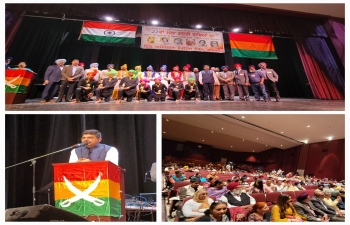 Consul General Dr. K. Srikar Reddy paid tribute to the Gadar Martyrs at the 22nd Annual Gadar Commemorative Function hosted by the Indo American Heritage Forum in Fresno. He emphasized the importance of the Gadar Movement and the sacrifices of its martyrs. President Navdeep Singh Dhaliwal and Secretary Harjinder Singh Dhesi warmly welcomed the Consul General. Hundreds gathered at the Performing Arts Centre of Central High School Fresno to honor the bravery and resilience of those involved in the movement. Dr. Reddy also highlighted available consular services for the community, urging continued commemoration of the Gadar Martyrs' enduring legacy.