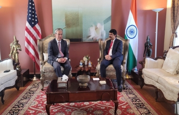 Attorney General Rob Bonta and Consul General Dr. K. Srikar Reddy had a productive lunch meeting at India House on May 10, 2024, with discussions on enhancing bilateral economic, commercial, and people to people ties between India and California.