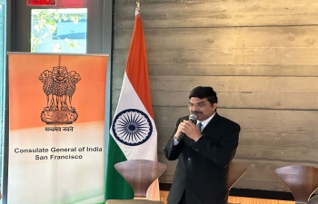 Indian Consul General Dr K.Srikar Reddy and Greek Consul General Socrates Sourvinos interacted with Indian and Greek tech entrepreneurs at an event at Shashi Hotel at Mountain View on May 14, 2024, to bring together the Bay Area's Greek and Indian tech communities. The event was jointly organized by the Consulates of India and Greece in San Francisco in collaboration with the Indiaspora and the Silicon Valley Greek Hub (SVGH). About 70 persons participated in the event and discussed opportunities for enhancing tech collaboration between India and Greece.  