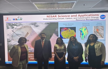 Consul General, Dr.K.Srikar Reddy visited the Jet Propulsion Laboratory (JPL), Pasadena, CA, on June 27, 2024. He met with Director, Dr. Laurie Leshin and discussed the ongoing and future collaborations between ISRO and JPL, including the jointly developed NASA–ISRO synthetic aperture radar (NISAR) satellite. He also met with the NISAR mission team led by Project Scientist Paul Rosen. NISAR satellite will be launched into space by ISRO from the Satish Dhawan Space Centre, Sriharikota this year. NISAR satellite will use advanced radar imaging to map the Earth, including changes in ice sheets and glaciers, biomass, and land around volcanoes and earthquake faults.