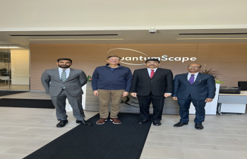 Consul General Dr. K. Srikar Reddy met QuantumScape's President and CEO Siva Sivaram in San Jose on 18 March 2025.