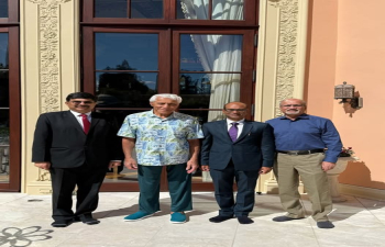 Consul General Dr. K. Srikar Reddy was pleased to meet with Shri. Romesh Wadhwani, Founder & Chairman, Wadhwani Foundation, Symphony AI and Concert AI, & Shri. Ajay Kela, CEO, on March 18, 2025.