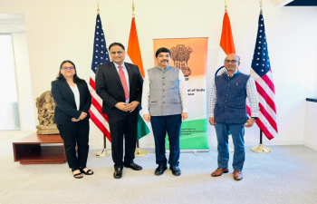Consul General Dr. K Srikar Reddy was pleased to meet with Rajesh Dogra (@rajeshdogra7), CXO, Chief Customer Exp Officer & Global Head of Airport Ops of @airindia at the Consulate on March 24, 2025. They discussed the progress of Air India's ongoing transformation, including expansion of its fleet and routes in the US.