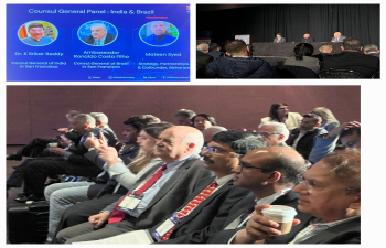 Consul General Dr. K Srikar Reddy @srikar_koppula participated in the Consuls General Panel at #TiEcon2025, the world’s largest tech entrepreneurship conference. The panel on “Adopting AI for Innovation, Skills & Entrepreneurship” highlighted the importance of global collaboration, forward-looking policies, and building future-ready talent. Fellow speakers included Ronaldo Costa, Consul General of Brazil, and Mateen Syed, Co-Founder & CEO of Bizhance.