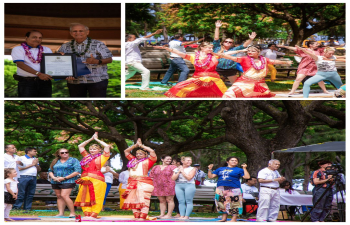 Glimpses of 11th #InternationalDayofYoga2025 celebrations organised by Consulate General of India, San Francisco in partnership with vibrant Indian Diaspora ! 
