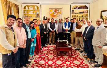 Consul General, Dr.Srikar Reddy, was pleased to host the Hon’ble Minister of IT, Government of Maharashtra, Shri Ashish Shelar at India House in San Francisco on July 23, 2025. The IT Minister of Maharashtra interacted with a few prominent entrepreneurs from the Bay Area and informed them about the business-friendly measures taken by the new state government and investment opportunities in Maharashtra .